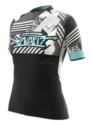 Značkový Dres Dynafit Snow Leopard Zip S/S Tee W black out 2024