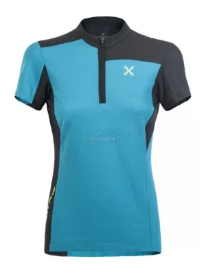 Dres Montura Selce Zip T-Shirt Woman petrol Levný