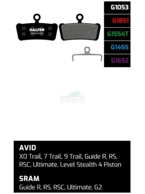 Koupit Online Brzdové destičky Galfer FD459 - Sram Guide, Guide R