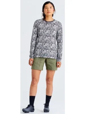 Tričko Specialized/Fjällräven 24/7 Cotton Caliswe Long Sleeve W basalt/eggshell 2024 Víkendová Akce