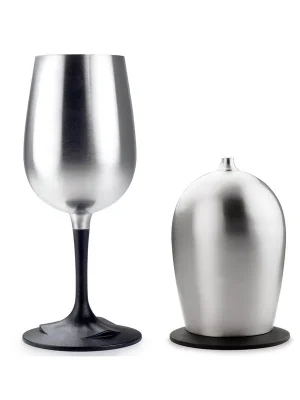 Sleva GSI nerezová skládací sklenka na bílé víno GLACIER STAINLESS NESTING WINE GLASS