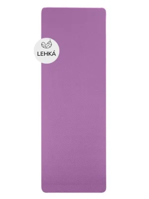 Akční Nabídka YATE Yoga Mat dvouvrstvá, materiál TPE  růžová/fialová