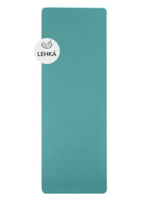 YATE Yoga Mat dvouvrstvá, materiál TPE tyrkys/šedá Koupit Online