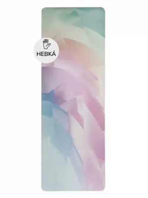 YATE Yoga mat přírodní guma, vzor P, 4 mm - duhová Finální Výprodej