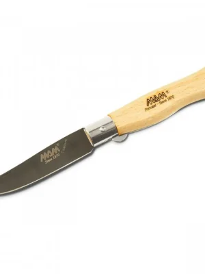 Cenová Bomba MAM Douro 2109 Black Titanium Zavírací nůž s pojistkou - buk, 9 cm