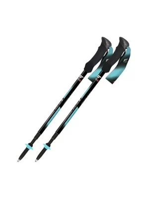 FIZAN Trekové hole COMPACT 4 TECH light blue  - modré Nejlepší Volba