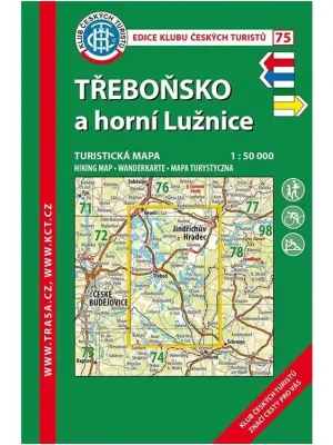 Výhodná Nabídka 75 Třeboňsko, horní Lužnice, 9. vdání, 2018 - turistická laminovaná mapa
