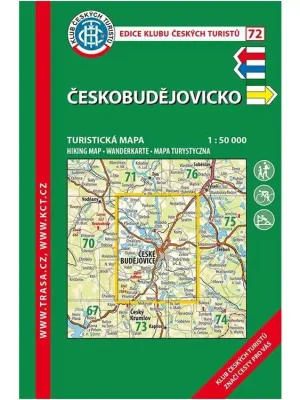 72 Českobudějovicko, 7. vydání, 2020 - turistická laminovaná mapa Cenový Hit