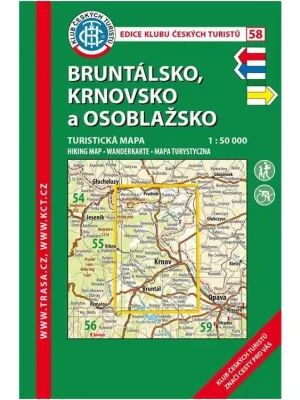 58 Bruntálsko, Krnovsko, 6. vydání, 2018 - turistická laminovaná mapa Koupit Online