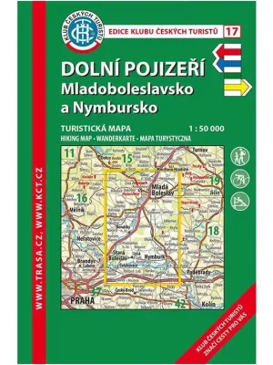 17 Dolní Pojizeří, Mladoboleslavsko 5. vydání, 2015 - turistická laminovaná mapa Výhodná Nabídka