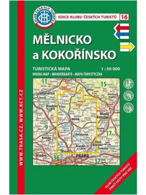 Víkendová Akce 16 Mělnicko a Kokořínsko, 8. vydání, 2017 - turistická laminovaná mapa