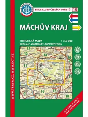 15 Máchův kraj 7. vydání, 2017 - turistická laminovaná mapa Tovární Cena