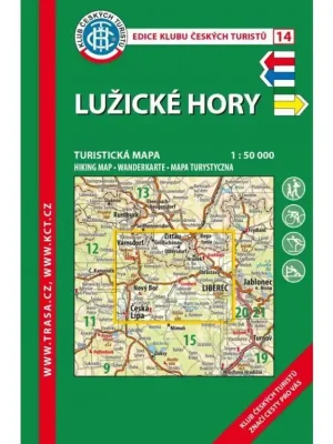 14 Lužické hory 9. vydání, 2020 - turistická laminovaná mapa Nízká Cena