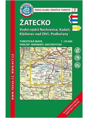 Vysoce Kvalitní 7 Žatecko 5. vydání, 2020 - turistická laminovaná mapa