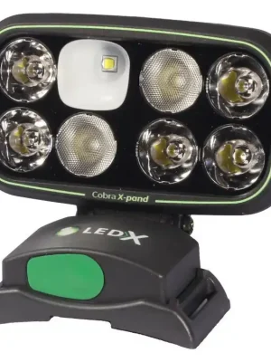 LEDX Čelovka COBRA 6500 X-PAND KIT - černá Doprava Zdarma