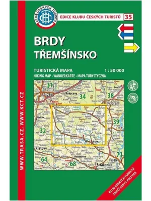 35 Brdy, Třemšínsko, 7. vydání, 2020 - turistická mapa Oblíbený