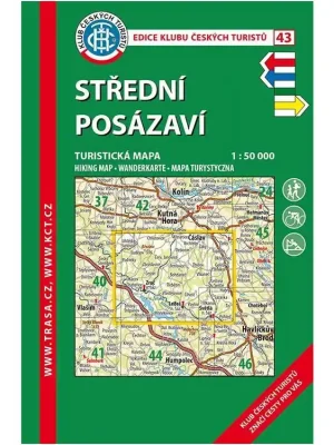 Časově Omezené 43 Střední Posázaví, 6. vydání, 2021 - turistická mapa