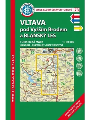 Rychlé Dodání 73 Vltava pod Vyšším Brodem, 6. vydání, 2017 - turistická mapa