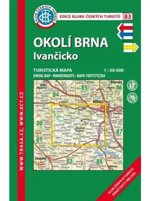 Originální 83 Okolí Brna, Ivančicko, 5. vydání, 2017 - turistická mapa