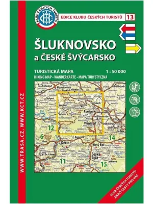 Akční Cena 13 České Švýcarsko a Šluknovsko 7. vydání, 2019 - turistická mapa