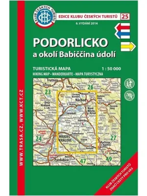 Nízká Cena 25 Podorlicko, Babiččino údolí 7. vydání, 2018 - turistická mapa