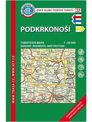 23 Podkrkonoší 8. vydání, 2019 - turistická mapa Horká Nabídka
