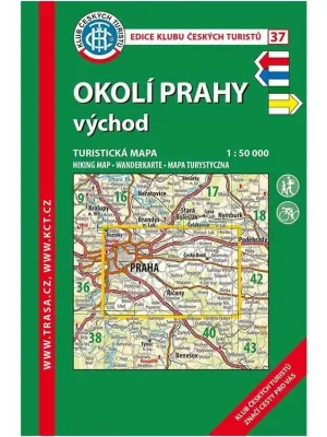 37 Okolí Prahy - východ, 9. vydání, 2019 - turistická mapa Sleva