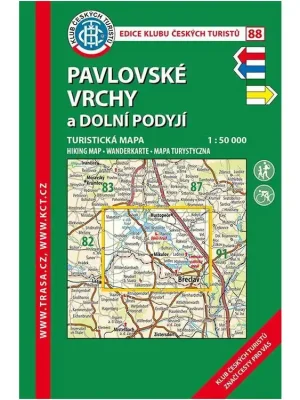 Objednat Nyní 88 Pavlovské vrchy, 7. vydání, 2018 - turistická mapa