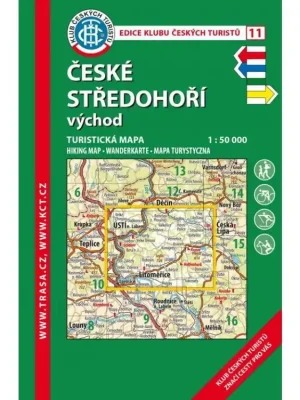 Akce 11 České středohoří - východ 8. vydání, 2021 - turistická mapa