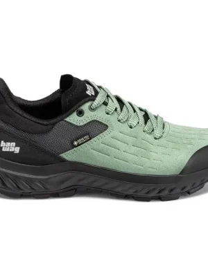 Víkendová Akce HANWAG Dámské trekové boty KADURO LOW LADY GTX mint/black - světle zelené