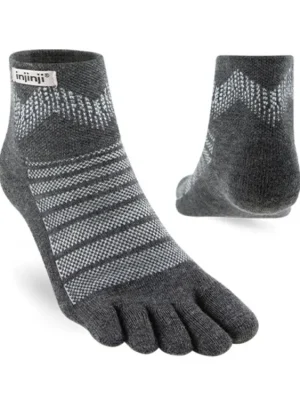 Koupit Online INJINJI Prstové ponožky OUTDOOR MIDWEIGHT MERINO MINI CREW slate - šedé