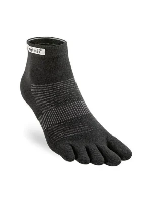 INJINJI Prstové ponožky RUN LIGHTWEIGHT MINI-CREW ULTRA-THIN black - černé Značkový