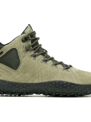 Časově Omezené MERRELL Pánské barefoot boty WRAPT MID WP olive/black - šedé