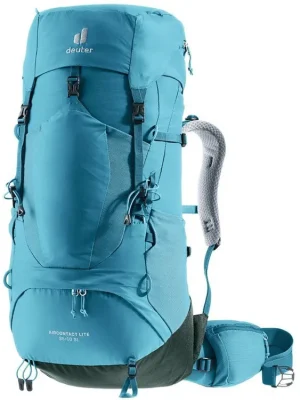 DEUTER Dámský turistický batoh AIRCONTACT LITE 35 + 10 SL lagoon-ivy - modrý Sezónní Sleva