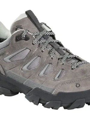 OBOZ Dámské trekové boty SAWTOOTH X LOW B-DRY WATERPROOF WIDE hazy gray - šedé Tovární Cena