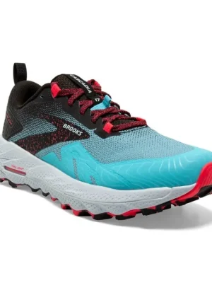 BROOKS Dámské běžecké boty CASCADIA 17 bluefish/black/diva pink - modročerné Značkový