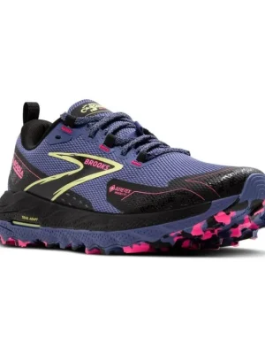 BROOKS Dámské běžecké boty CASCADIA 18 GTX grey blue/black/pink - modré Sezónní Sleva