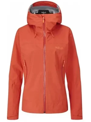 Finální Výprodej RAB Dámská bunda DOWNPOUR PLUS 2.0 JACKET WMNS Red Grapefruit - červená