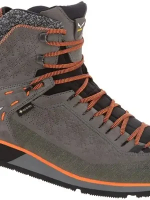 SALEWA Pánské zimní trekové boty MS MTN TRAINER 2 WINTER GTX  grey/fluo orange - šedé Must-Have