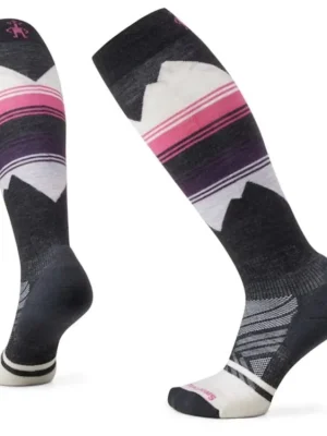 Značkový SMARTWOOL Dámské podkolenky W SKI TARGETED CUSHION PATTERN OVER THE CALF charcoal - černé