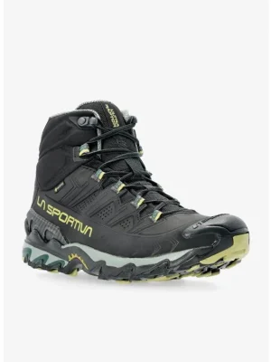 LA SPORTIVA Pánské trekové boty ULTRA RAPTOR II MID LEATHER WIDE GTX black/cedar - černé Cenový Hit