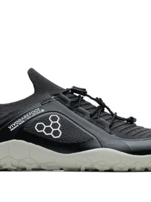 Akce VIVOBAREFOOT Dámské barefoot boty PRIMUS TRAIL KNIT FG L obsidian/pelican - černé