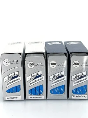 BARTH Tkaničky do bot - voděodolné-ploché 7 mm - modré/bílé Cenová Bomba