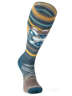 Značkový SMARTWOOL Podkolenky SKI FC ALP EDGE PTRN twillght blue