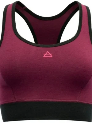 DEVOLD Sportovní podprsenka BERLE MERINO beetroot - vínová Aktuální