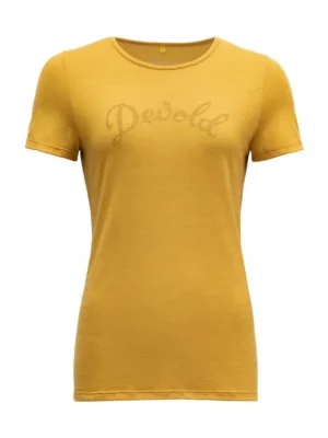 Nejlepší Volba DEVOLD Dámské triko MYRULL WOMAN MERINO TEE arrowwood - žluté