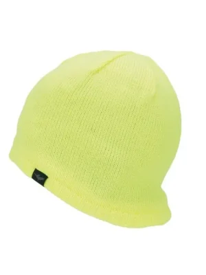 SEALSKINZ Nepromokavá čepiče WATERPROOF COLD WEATHER BEANIE neon yellow- žlutá Levný