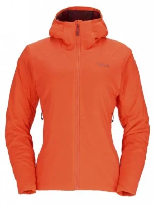 Rychlé Dodání RAB Dámská bunda XENAIR ALPINE LIGHT JACKET Wmns red grapefruit - oranžová
