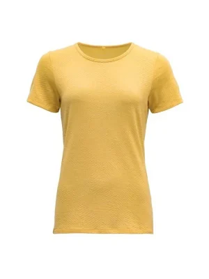 Ověřený DEVOLD Dámské triko NIPA WOMAN MERINO TEE honey - žluté