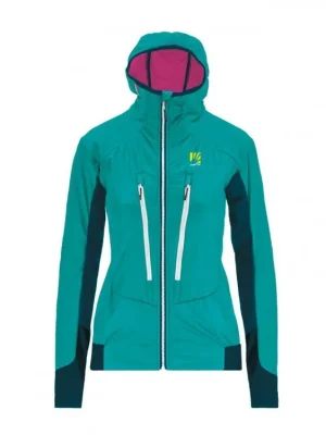 KARPOS Dámská bunda K-PERFORMANCE HYBRID W JACKET bluebird/moroccan blue - zelená Omezená Nabídka